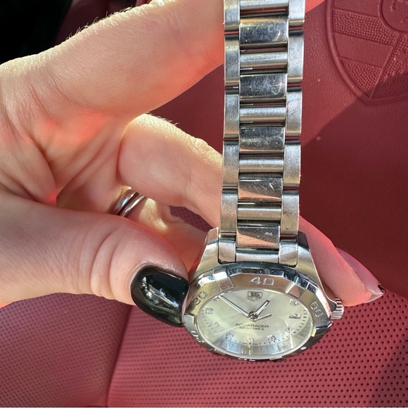 TAG HEUER Aquaracer Quartz watch with diamonds - Picture 7 of 14